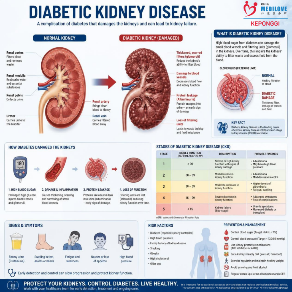 Over half of Malaysians with type 2 diabetes already have kidney damage — and feel nothing. The 2 tests that find it early, and how to protect yourself.